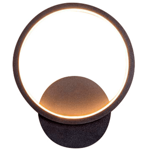 Arandela Revoar Preto 23cm Ip20 Led 12w 3000k Bivolt
