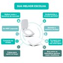 Ver imagem 4 de Tampa Vaso Sanitário Madeira Laqueada Anturius Branco para Bacia Luzarte