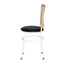 Ver imagem 4 de 2 Cadeiras para Mesa Branca Hawai Palha:preto
