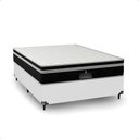 Ver imagem 7 de Cama Box Viuva Branco + Colchão Paris Molas Ensacadas Preto Couro Branco/preto