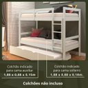 Ver imagem 4 de Cama Triliche Solteiro Madeira Maciça com Proteção Woodstore