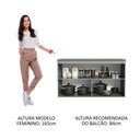 Ver imagem 7 de Balcão de Cozinha 120cm 2 Portas Suspenso Nice Madesa