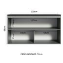 Ver imagem 6 de Balcão de Cozinha 120cm 2 Portas Suspenso Nice Madesa