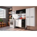 Ver imagem 2 de Gabinete de Cozinha Modulado Balcão Dona Maria 6173 3 Portas e 1 Gaveta C/ Tampo e Pés Branco/