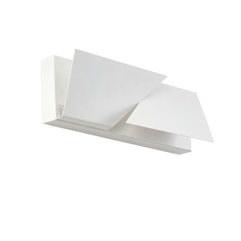 Arandela de Parede Led Lozo Retangular 3000k 2w Bivolt 10x30cm Metal e Acrílico Branco - Nordecor 25