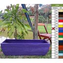 Ver imagem 6 de Kit 2 Vaso Planta 100x30 Jardineira Floreira Polietileno BGPLASTICOS AZUL ARARA 009