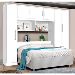 Roupeiro Modulado Cancun Casal Branco J&A Móveis - 2