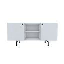 Ver imagem 1 de Rack Tube 2 Portas 1 Nicho 1320x620x420 Branco Real - Mdf Arauco