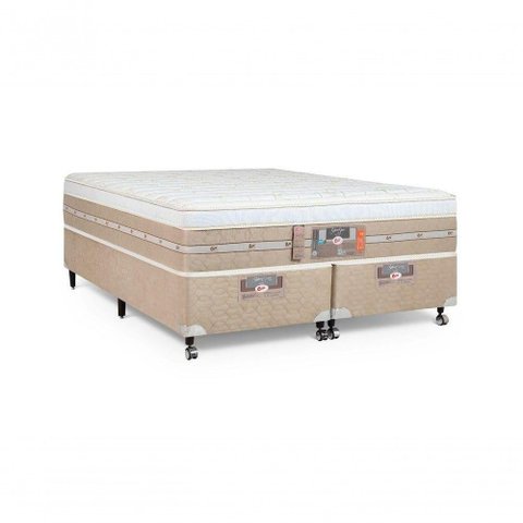 Cama Box + Colchão Castor King Silver Star Air One Face Pocket 180x200x59cm