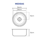 Ver imagem 2 de Pia Cuba com 30cm - Banheiros Lavados Clínicas Médicas