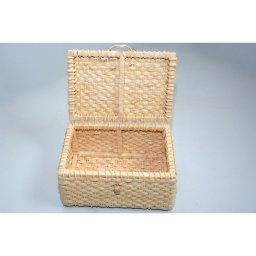 Baú Organizador Palha de Milho Decorativo Rustico 16x21x31,5 - 3