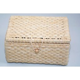 Baú Organizador Palha de Milho Decorativo Rustico 16x21x31,5 - 1