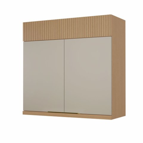 Armário Aéreo 2 Portas Realeza Premium 80cm Mdf Nesher