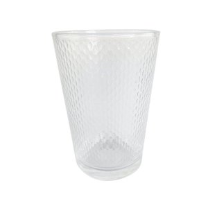 Copo de Agua de Vidro Kit 6 Copos 200ml Transparente Detalhado para Suco Refrigerante Bebidas