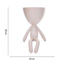 Ver imagem 5 de Vaso Decorativo Bob Robert Plant Sentando em Poliresina Rosa 18x10x10 cm - D’Rossi