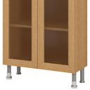 Ver imagem 7 de Paneleiro Ditália Aspen 2 Portas de Vidro Carvalho CD-308