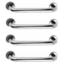 Ver imagem 1 de Alça de Apoio 30cm Barra Inox Kit 4 Uni Cadeirante Idoso Deficiente Suporte Banheiro Box Escada Corr