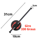 Ver imagem 6 de Luminária 31cm Barra Linear Led 3 Cores Giro 330 Graus Metal Silicone Minimalista Gimpo Kjbd-147:pre