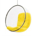 Ver imagem 3 de Poltrona Bubble Chair Veludo Linha Premium Design Moderno Sala Quarto Recepção Decorativa - Amarelo