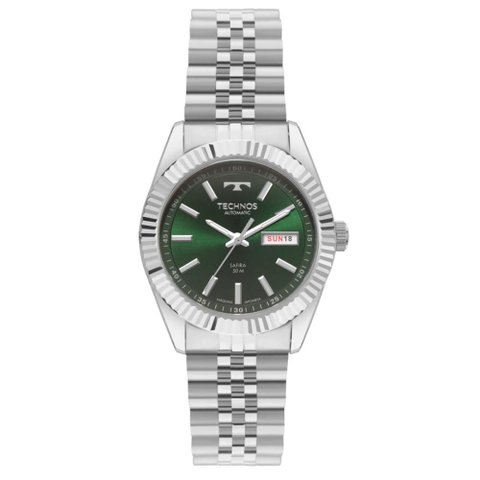 Relógio Technos Masculino Ref: 8205pu/1v Automático Prateado