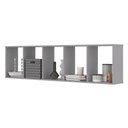 Ver imagem 1 de Kit Nichos 5 Compartimento Flórida Cinza