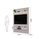 Ver imagem 4 de Painel Ripado para TV até 60 Polegadas com LED MDF 183cmx240cm Trento