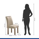 Ver imagem 3 de Conjunto Mesa Arizona 120cm com 4 Cadeiras Arizona Tampo Smart Plus com Vidro