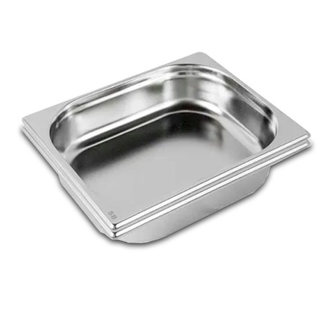 Conj 2 Cuba Gastronômica Em INOX GN 1/2x65 mm 3,8 Litros "SB"