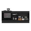 Ver imagem 4 de Kit Balcão de Cozinha para Pia e Cooktop com Forno Veneza 3 Portas 1 Prateleira MDP 190cm Preto