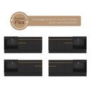 Ver imagem 3 de Kit Balcão de Cozinha para Pia e Cooktop com Forno Veneza 3 Portas 1 Prateleira MDP 190cm Preto