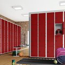 Ver imagem 5 de Armário Roupeiro Aço 8 Portas Ea702 Vermelho