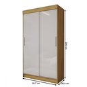 Ver imagem 4 de Guarda-roupa Solteiro Sirius 2 Portas 2 Gavetas Flex Marrocos/off White - Panorama Móveis