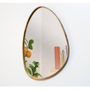 Ver imagem 2 de Espelho Decorativo Organico 40x30 com Borda Moldura em Lamina de Madeira