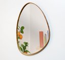Ver imagem 2 de Espelho Decorativo Organico 40x30 com Borda Moldura em Lamina de Madeira
