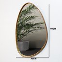 Ver imagem 7 de Espelho Decorativo Organico 40x30 com Borda Moldura em Lamina de Madeira