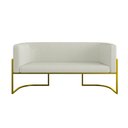 Ver imagem 4 de Kit Sofá 2 Lugares + 2 Poltronas Bouclê Gold Bege