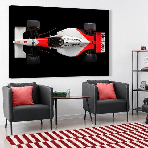 Quadro Decorativo Carro de Corrida Formula 1 Sala Quarto Casa Escritório
