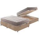 Ver imagem 1 de Cama Box Baú Casal: Colchão Anatômico Paropas D33 / EP Confort Ultra Firme + Base CRC Suede Clean(13