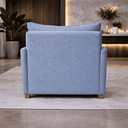Ver imagem 3 de Poltrona Decorativa Mônica Linho Confortável Moderna Sala Quarto Recepção