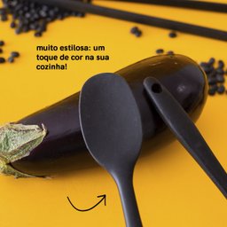 ESPÁTULA DE SILICONE DUPLO REDONDA PEQUENA - OIKOS - 4