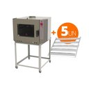 Ver imagem 1 de Forno Turbo a Gás 5 Níveis Prp-5000 Bivolt + 5 Esteiras Alumínio 50g 58x70 - Progás Bivolt