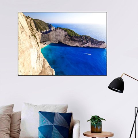 Quadro Canvas Montanha Beira Mar 80x1,00