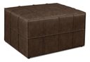 Ver imagem 3 de Puff Itália Retangular com Costura Trançada Courino Marrom Bz Home Decor