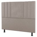 Ver imagem 7 de Kit Cabeceira e Baú Cama Box Casal Grace 140cm Suede Bege - Desk Design