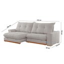 Ver imagem 4 de Sofá Argo Veludo 02 Módulos 80 Cm B25cm Meu Sofá Online