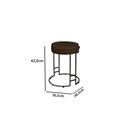 Ver imagem 5 de Puff Decorativo Sarah Sala e Recepção Metal Preto em Veludo