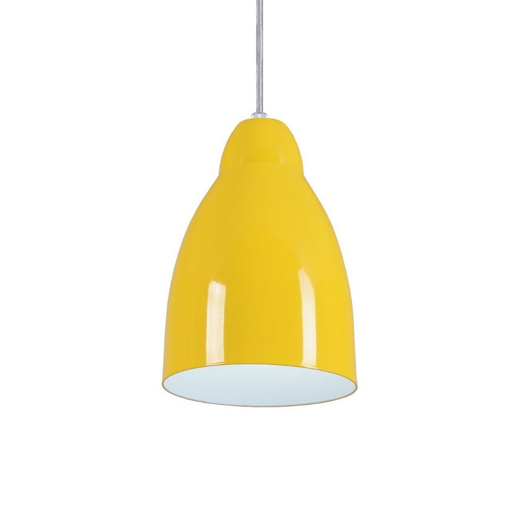 Pendente Bala Luminária Lustre Alumínio Amarelo - T&T Iluminação - 3