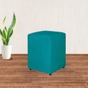 Ver imagem 3 de Kit 02 Puff Quadrado em Suede Decorativo