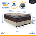 Ver imagem 5 de Cama Box com Colchão de Espuma Mega Pillow Queen 158 Cm