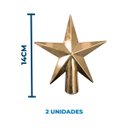 Ver imagem 2 de Kit Decoração para Árvore de Natal com 38 Peças - Dourado